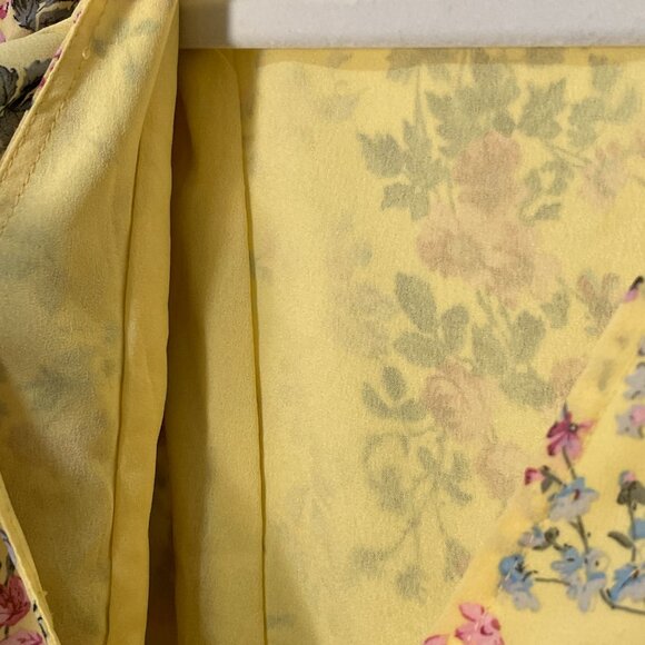 2.7 AUGUST APPAREL Endless Rose Tunic/Mini Ruffle Dress - Yellow Multi - M/L - Picture 7 of 10